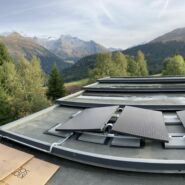 PV-Anlage mit hohen Schneelastanforderungen und Solarmodul Kioto Alpin – Robuste Solartechnologie für extreme Wetterbedingungen.